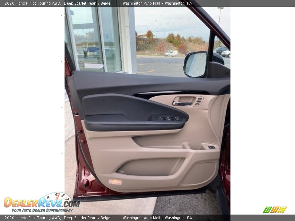 2020 Honda Pilot Touring AWD Deep Scarlet Pearl / Beige Photo #10