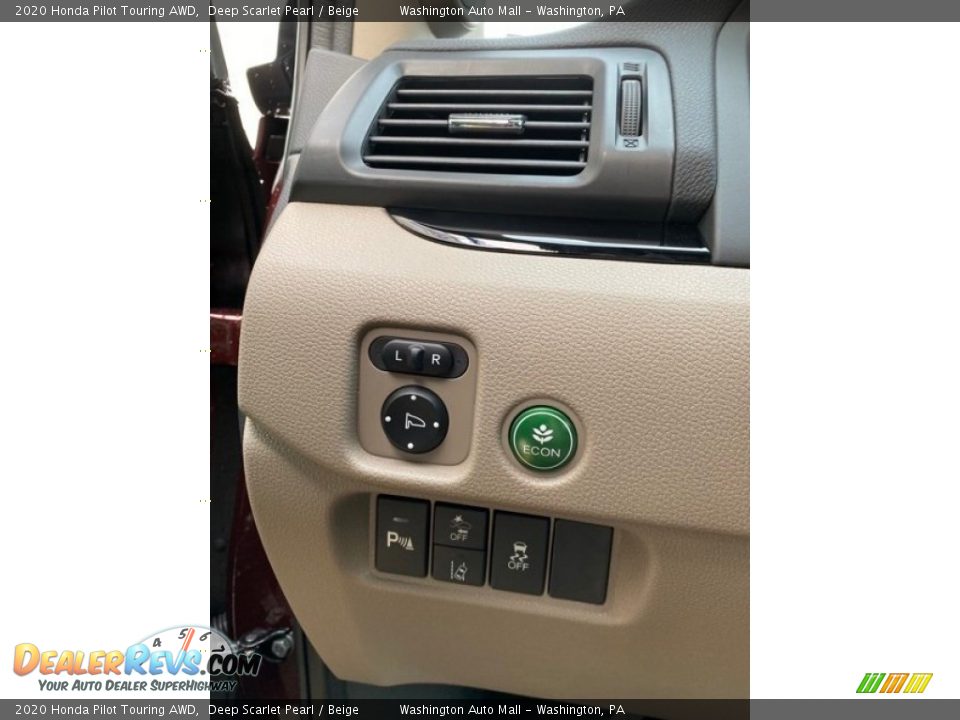 2020 Honda Pilot Touring AWD Deep Scarlet Pearl / Beige Photo #12