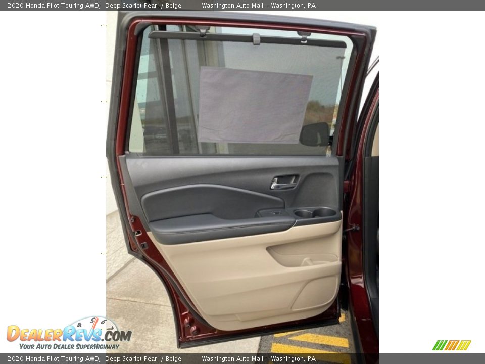 2020 Honda Pilot Touring AWD Deep Scarlet Pearl / Beige Photo #16