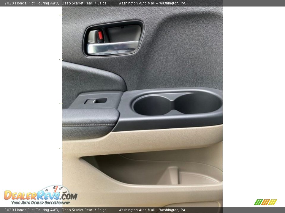 2020 Honda Pilot Touring AWD Deep Scarlet Pearl / Beige Photo #17