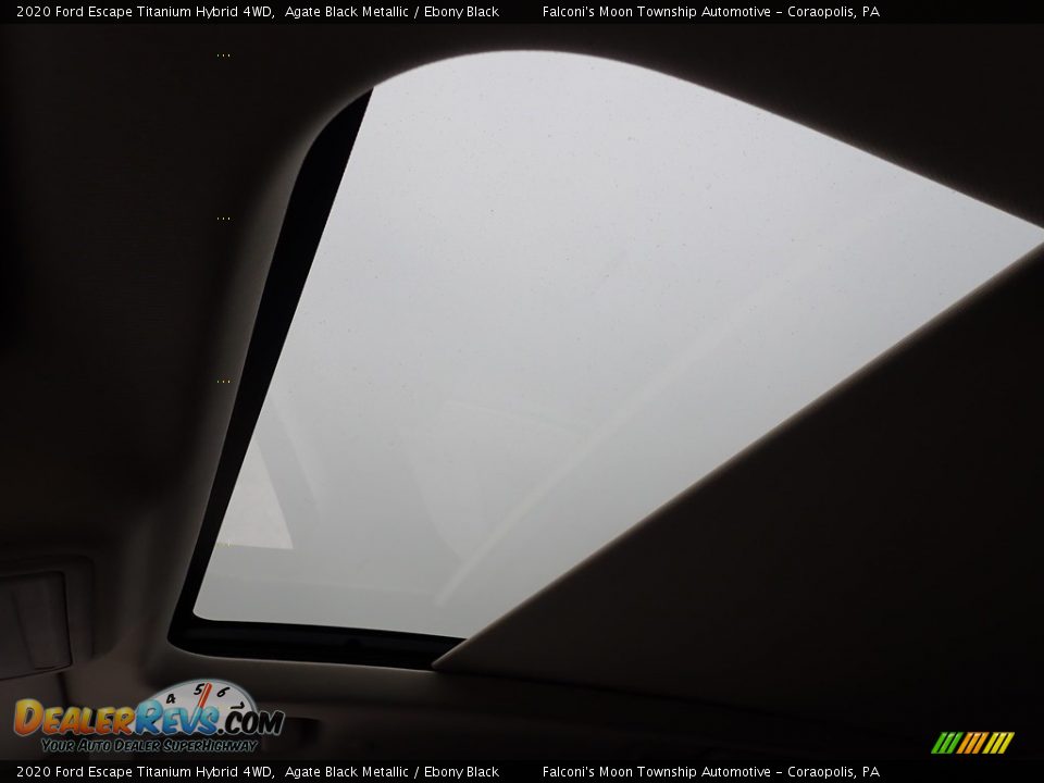 2020 Ford Escape Titanium Hybrid 4WD Agate Black Metallic / Ebony Black Photo #11