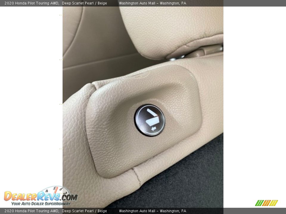 2020 Honda Pilot Touring AWD Deep Scarlet Pearl / Beige Photo #20