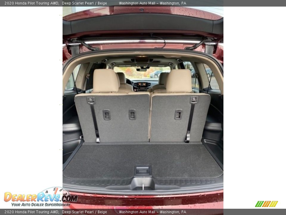 2020 Honda Pilot Touring AWD Deep Scarlet Pearl / Beige Photo #24
