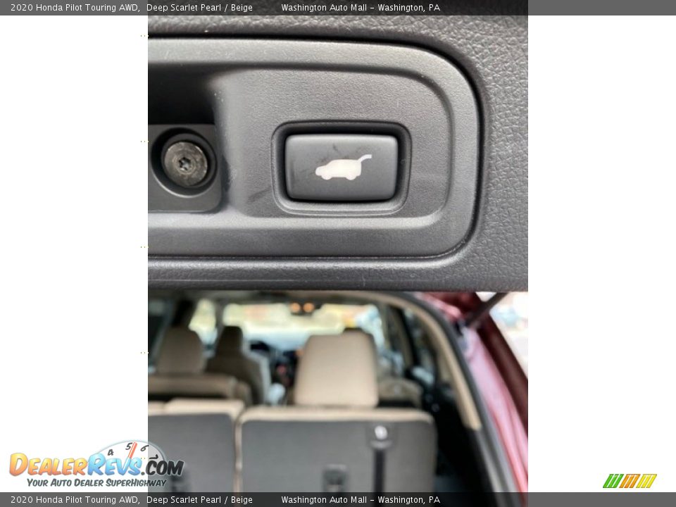 2020 Honda Pilot Touring AWD Deep Scarlet Pearl / Beige Photo #25
