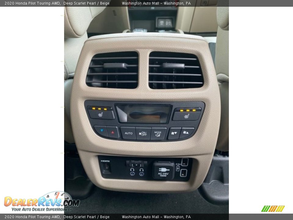 2020 Honda Pilot Touring AWD Deep Scarlet Pearl / Beige Photo #33