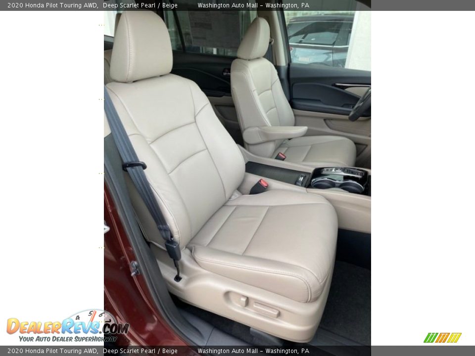 2020 Honda Pilot Touring AWD Deep Scarlet Pearl / Beige Photo #36