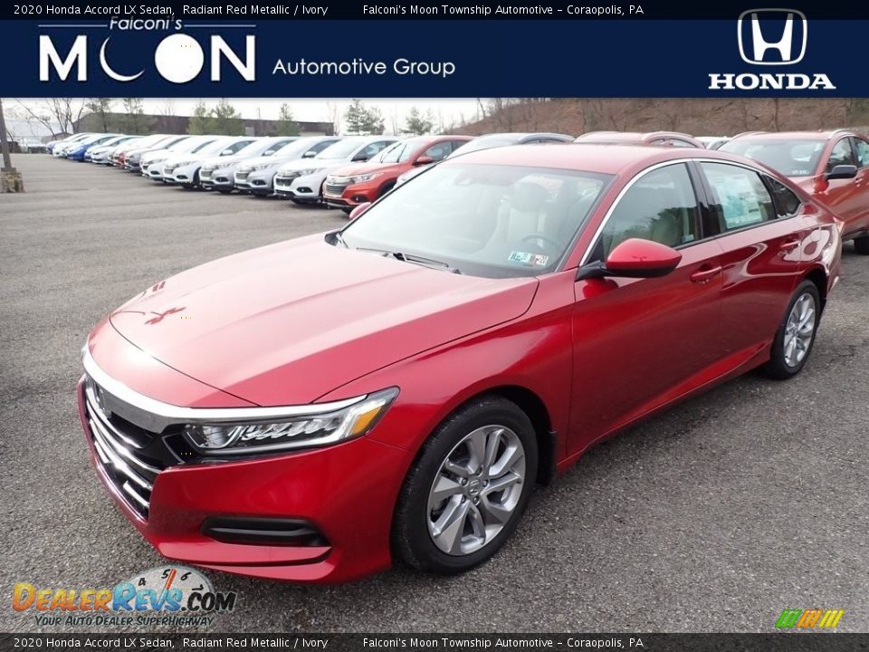 2020 Honda Accord LX Sedan Radiant Red Metallic / Ivory Photo #1