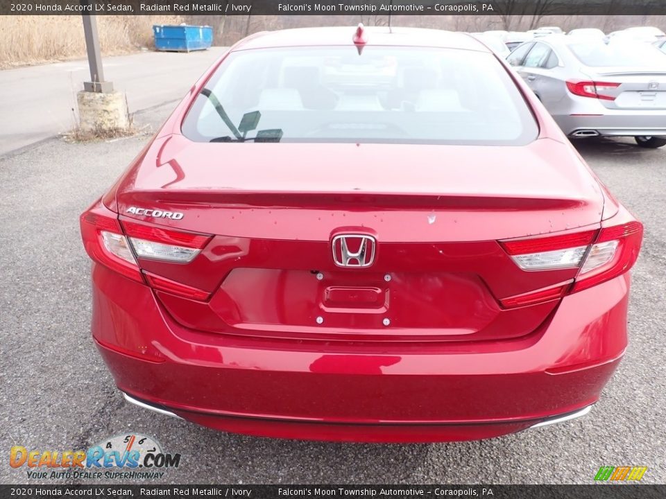 2020 Honda Accord LX Sedan Radiant Red Metallic / Ivory Photo #4