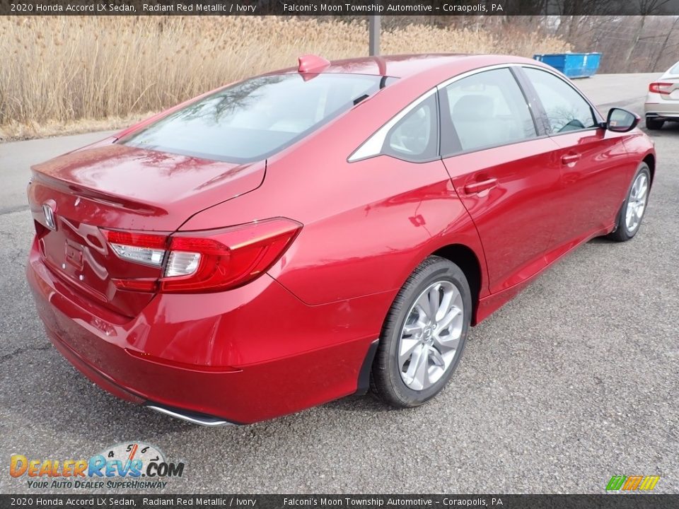 2020 Honda Accord LX Sedan Radiant Red Metallic / Ivory Photo #5