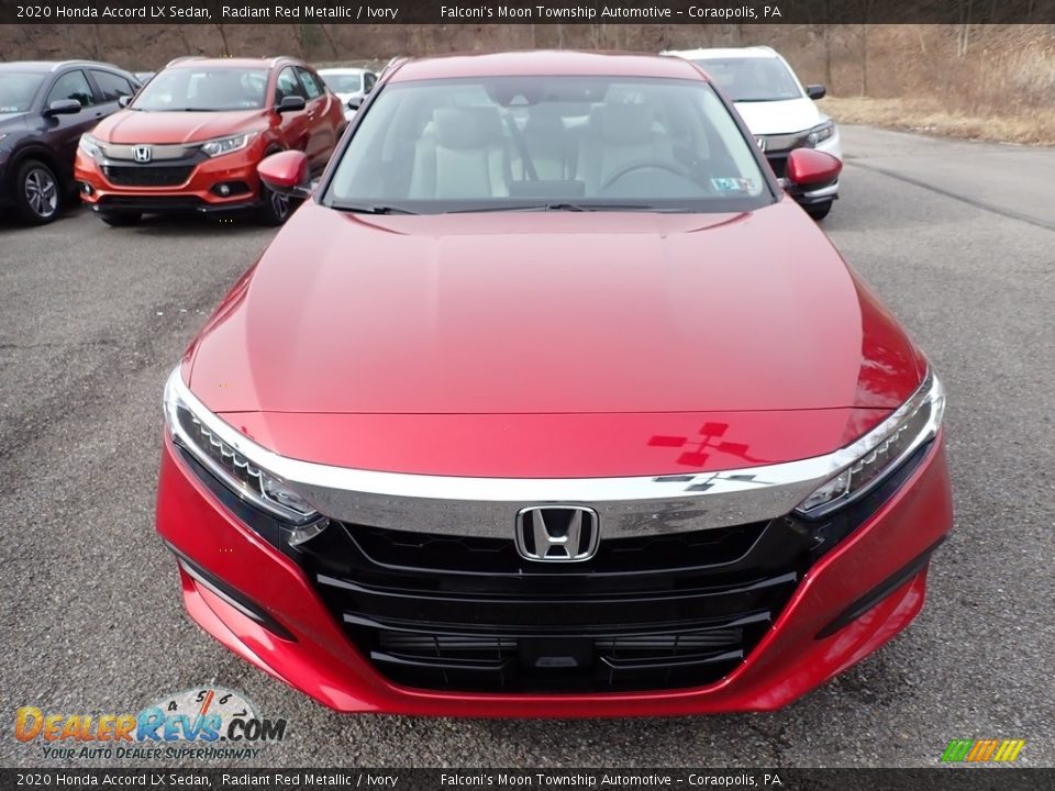 2020 Honda Accord LX Sedan Radiant Red Metallic / Ivory Photo #7