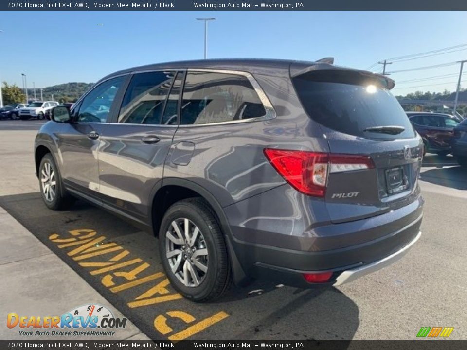 2020 Honda Pilot EX-L AWD Modern Steel Metallic / Black Photo #5