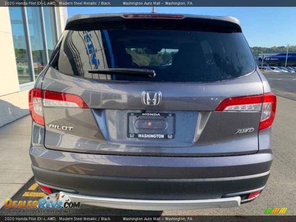 2020 Honda Pilot EX-L AWD Modern Steel Metallic / Black Photo #6