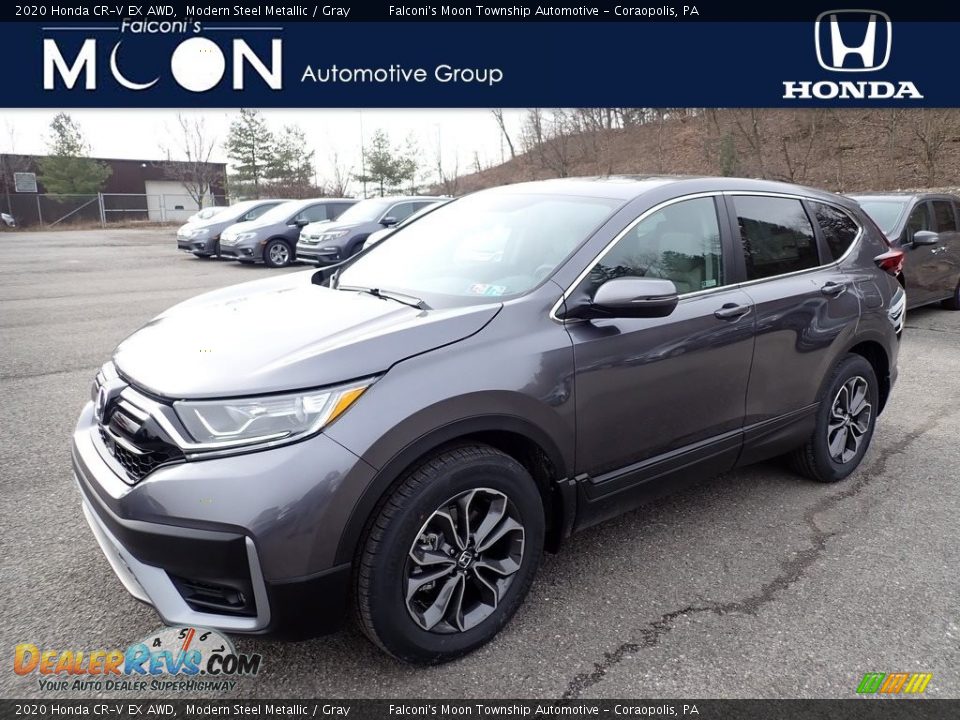 2020 Honda CR-V EX AWD Modern Steel Metallic / Gray Photo #1