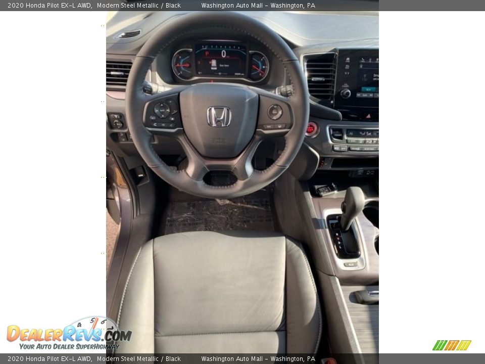 2020 Honda Pilot EX-L AWD Modern Steel Metallic / Black Photo #13