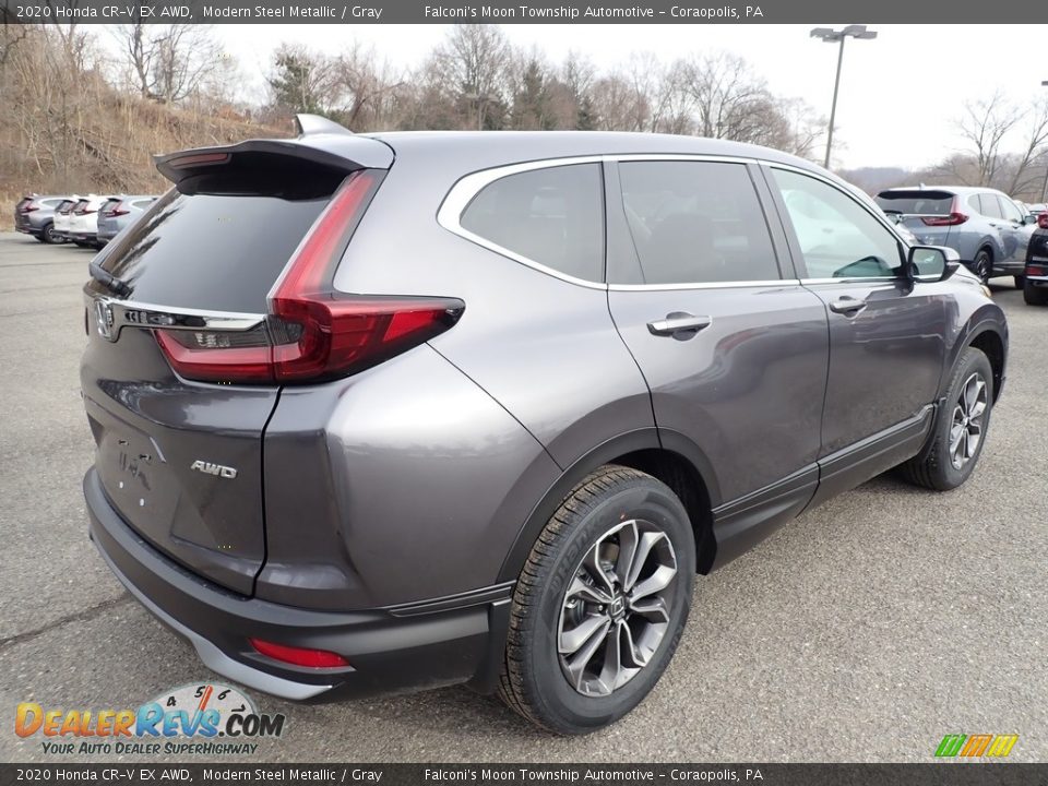 2020 Honda CR-V EX AWD Modern Steel Metallic / Gray Photo #4