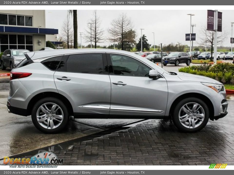 2020 Acura RDX Advance AWD Lunar Silver Metallic / Ebony Photo #8