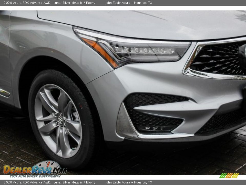 2020 Acura RDX Advance AWD Lunar Silver Metallic / Ebony Photo #9