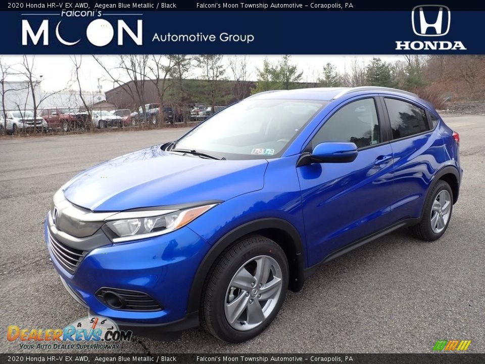 2020 Honda HR-V EX AWD Aegean Blue Metallic / Black Photo #1