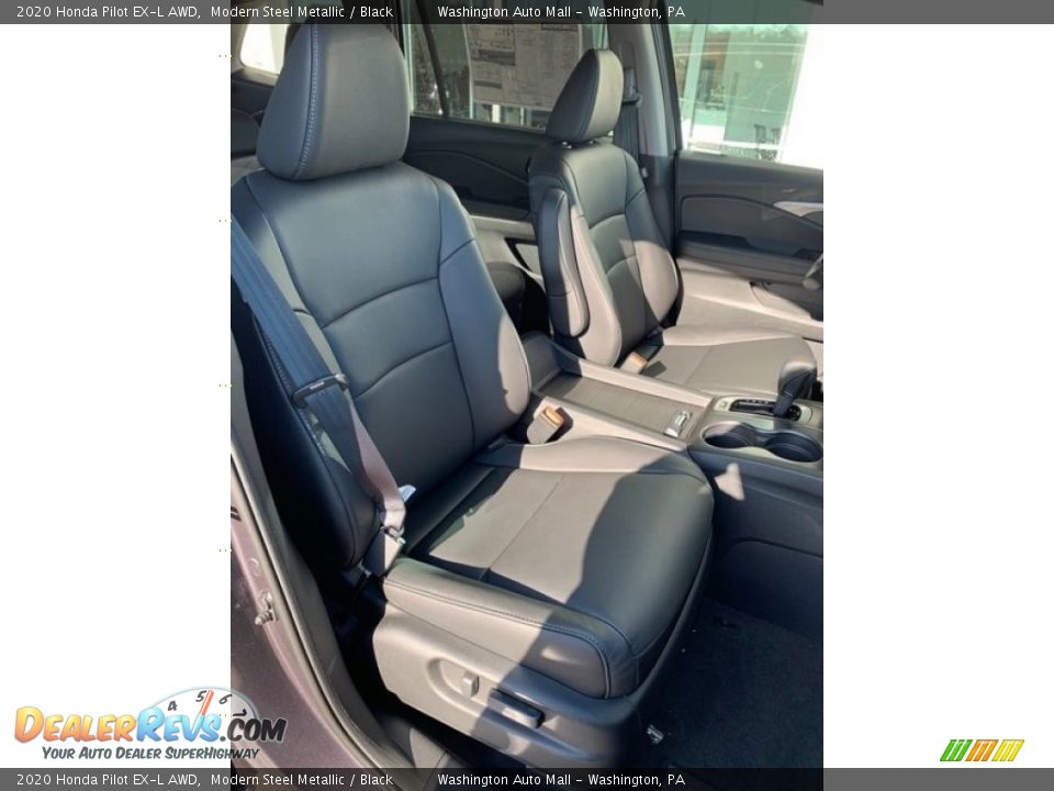 2020 Honda Pilot EX-L AWD Modern Steel Metallic / Black Photo #32