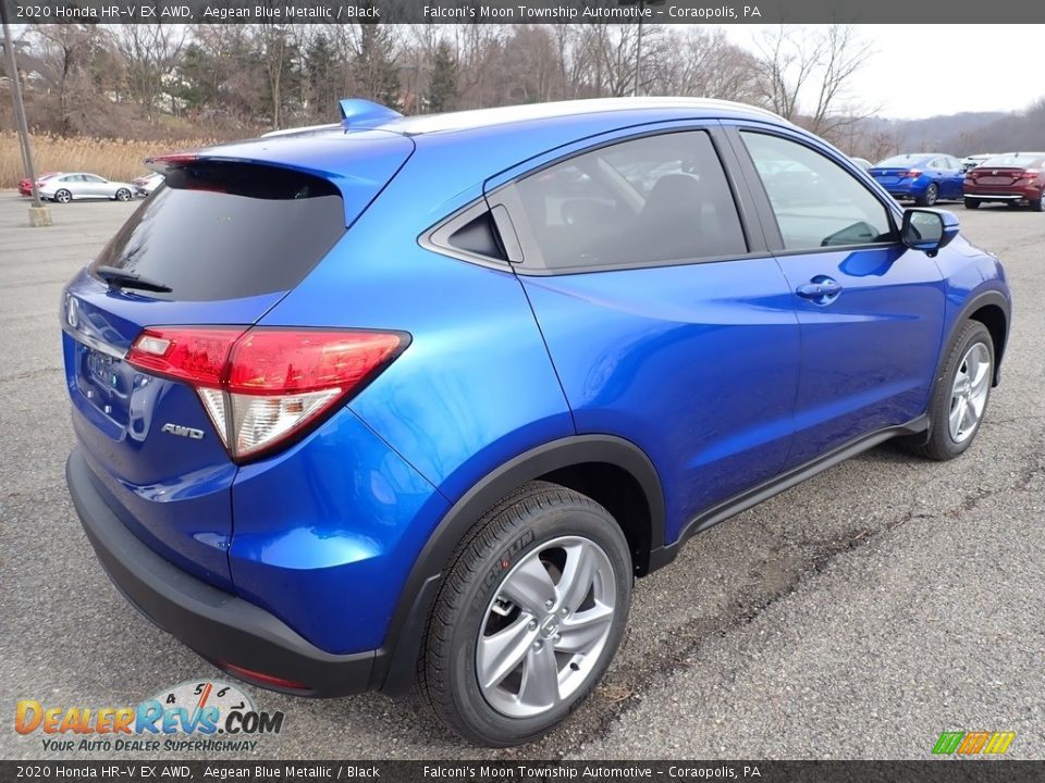 2020 Honda HR-V EX AWD Aegean Blue Metallic / Black Photo #4