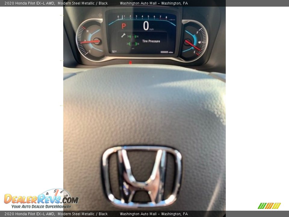 2020 Honda Pilot EX-L AWD Modern Steel Metallic / Black Photo #36