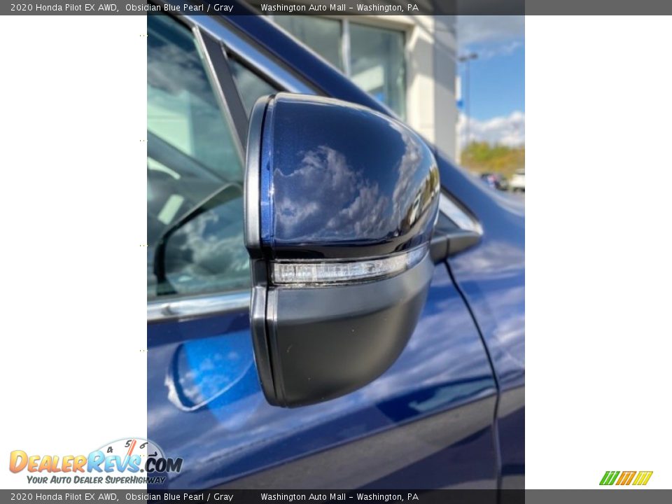 2020 Honda Pilot EX AWD Obsidian Blue Pearl / Gray Photo #33