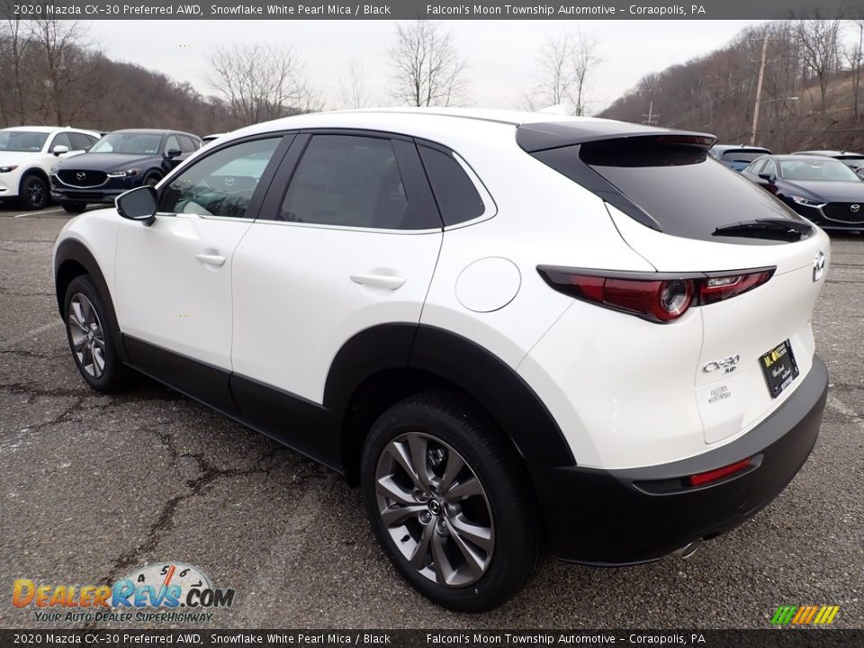 2020 Mazda CX-30 Preferred AWD Snowflake White Pearl Mica / Black Photo #6