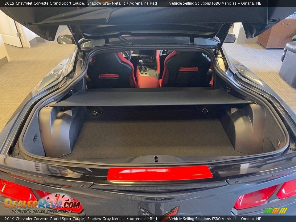 2019 Chevrolet Corvette Grand Sport Coupe Shadow Gray Metallic / Adrenaline Red Photo #17