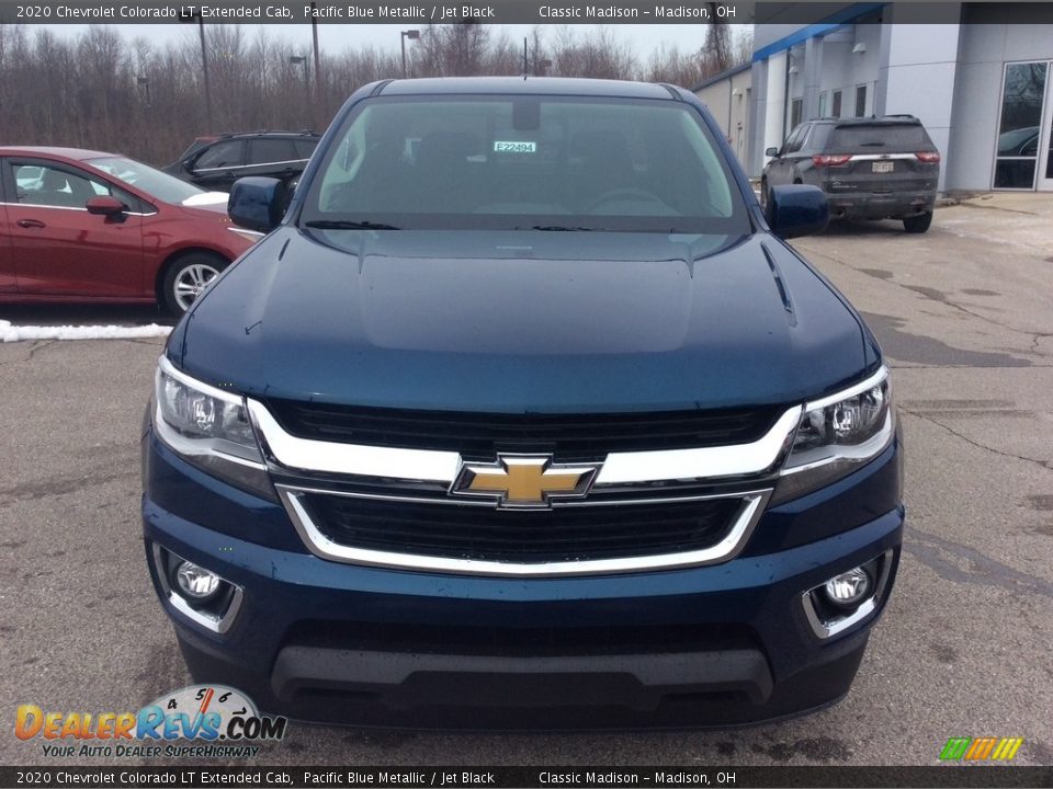 2020 Chevrolet Colorado LT Extended Cab Pacific Blue Metallic / Jet Black Photo #4