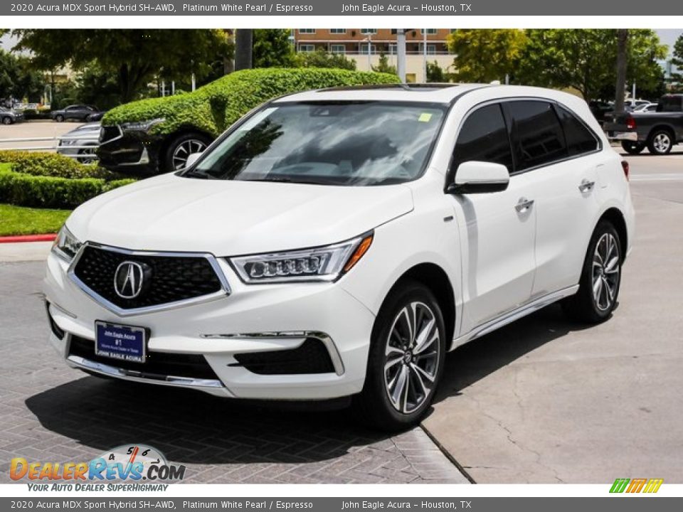 Front 3/4 View of 2020 Acura MDX Sport Hybrid SH-AWD Photo #3