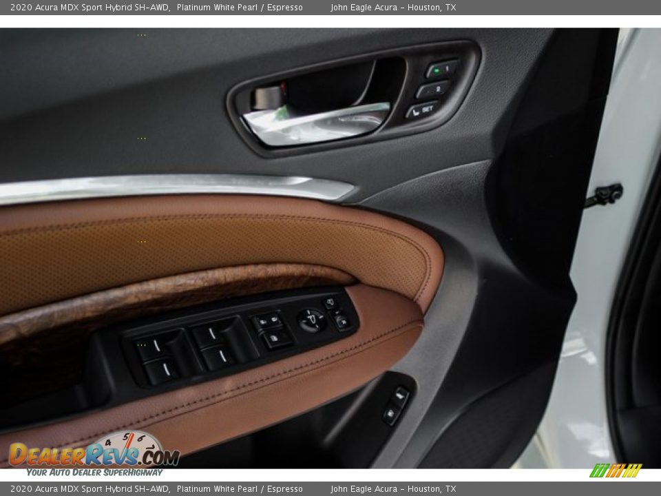 2020 Acura MDX Sport Hybrid SH-AWD Platinum White Pearl / Espresso Photo #12