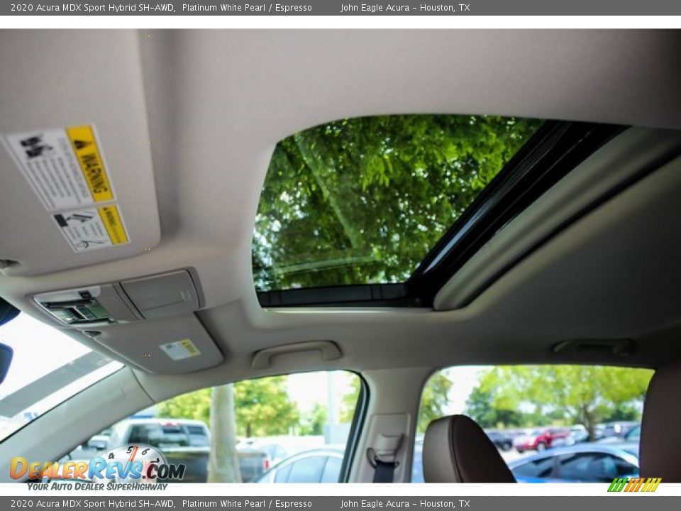 2020 Acura MDX Sport Hybrid SH-AWD Platinum White Pearl / Espresso Photo #14