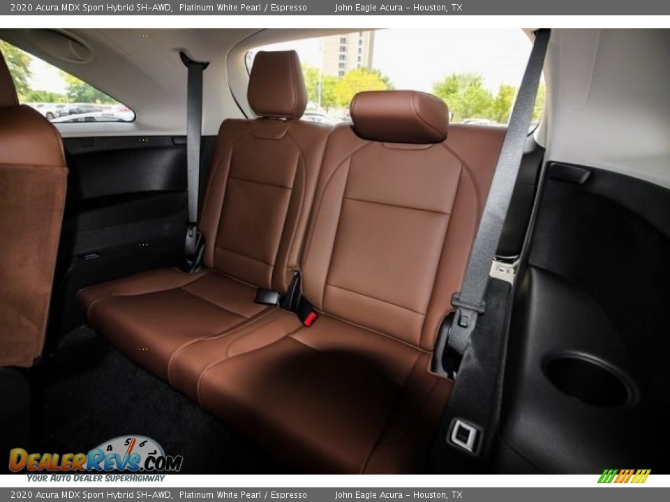 2020 Acura MDX Sport Hybrid SH-AWD Platinum White Pearl / Espresso Photo #19