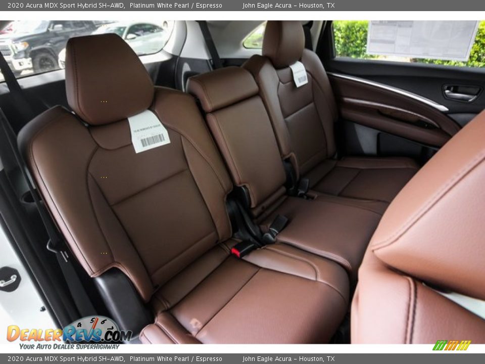 Rear Seat of 2020 Acura MDX Sport Hybrid SH-AWD Photo #22