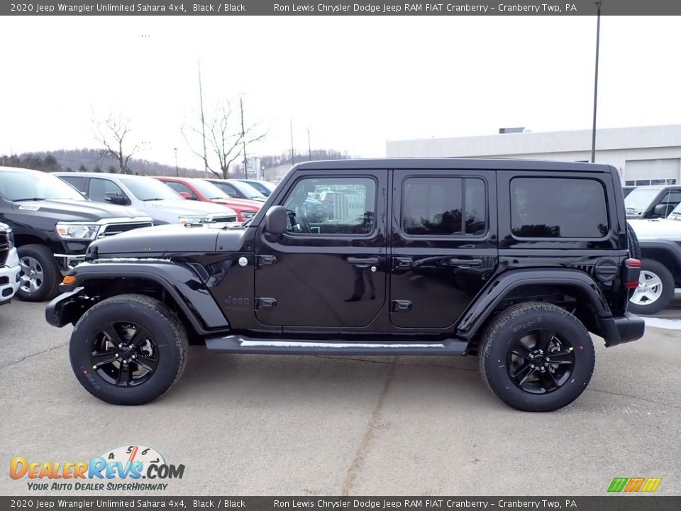 Black 2020 Jeep Wrangler Unlimited Sahara 4x4 Photo #2