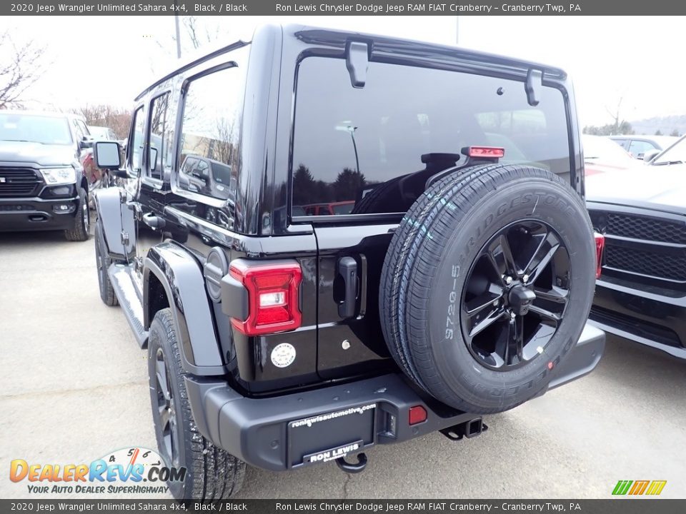 2020 Jeep Wrangler Unlimited Sahara 4x4 Black / Black Photo #3