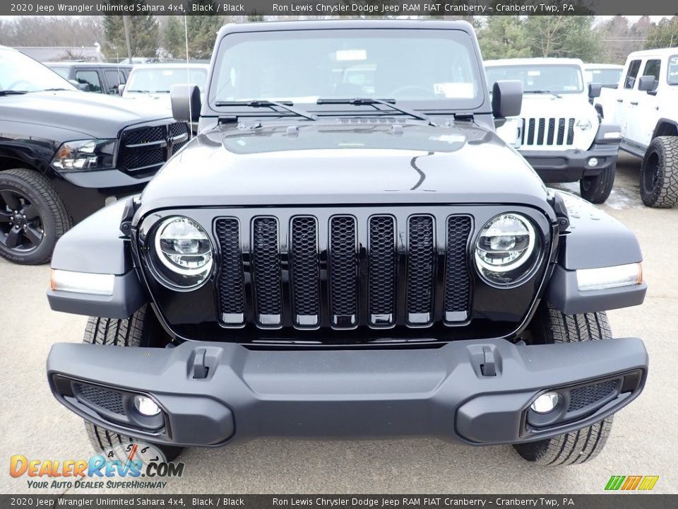 2020 Jeep Wrangler Unlimited Sahara 4x4 Black / Black Photo #7
