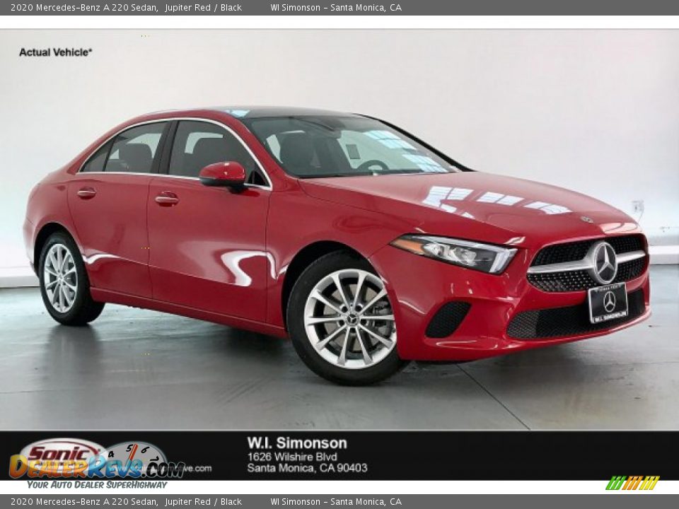 2020 Mercedes-Benz A 220 Sedan Jupiter Red / Black Photo #1