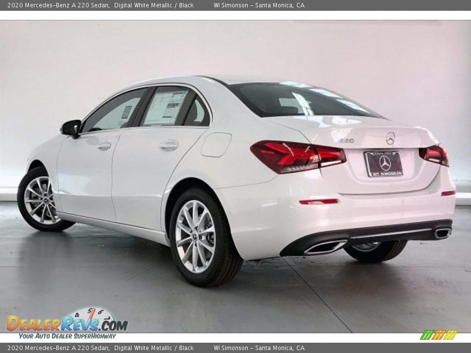 2020 Mercedes-Benz A 220 Sedan Digital White Metallic / Black Photo #2