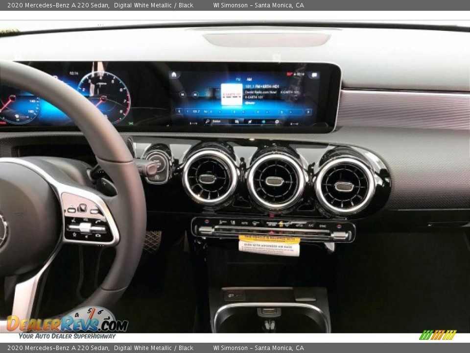 2020 Mercedes-Benz A 220 Sedan Digital White Metallic / Black Photo #6