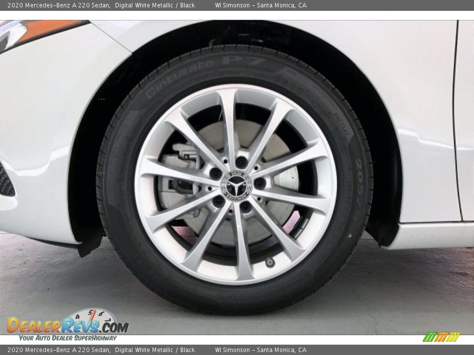 2020 Mercedes-Benz A 220 Sedan Digital White Metallic / Black Photo #9