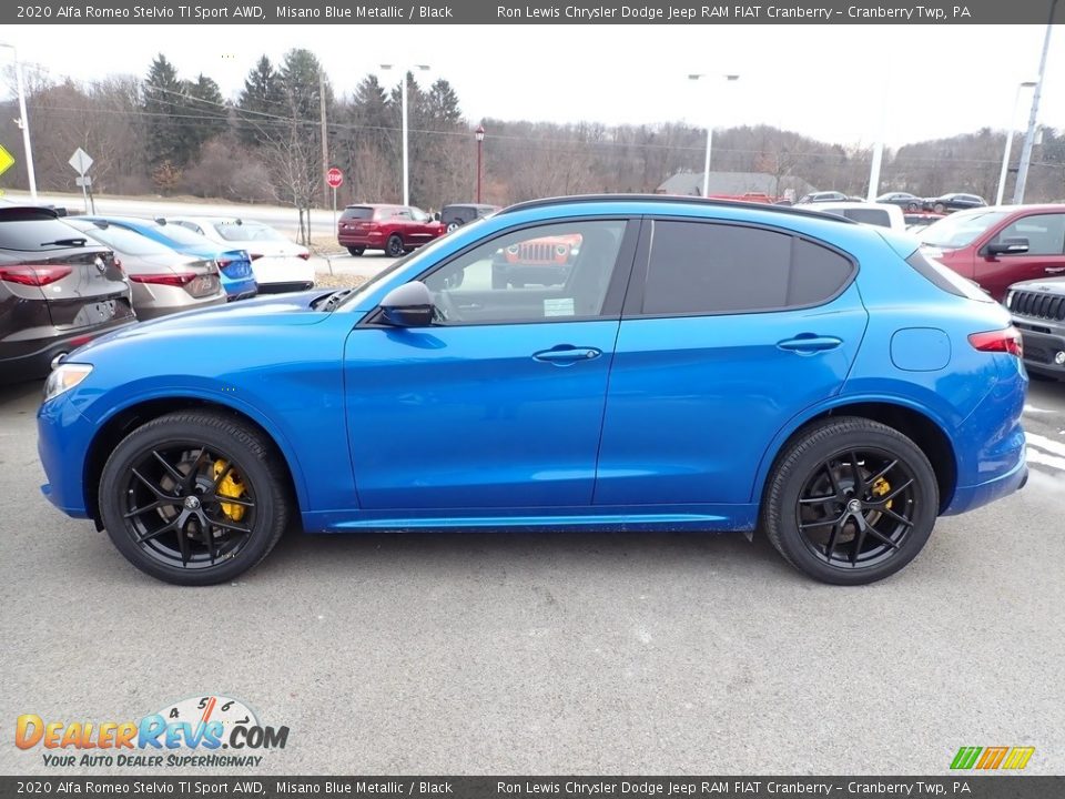 Misano Blue Metallic 2020 Alfa Romeo Stelvio TI Sport AWD Photo #3