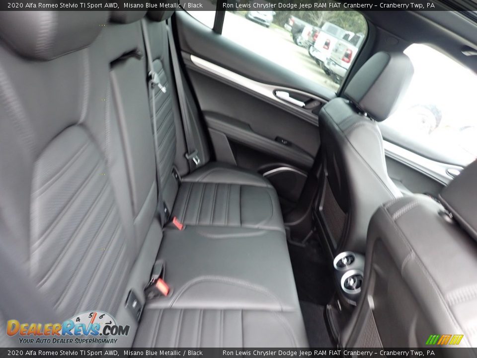 Rear Seat of 2020 Alfa Romeo Stelvio TI Sport AWD Photo #13