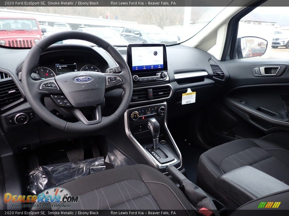 Ebony Black Interior - 2020 Ford EcoSport SE Photo #16