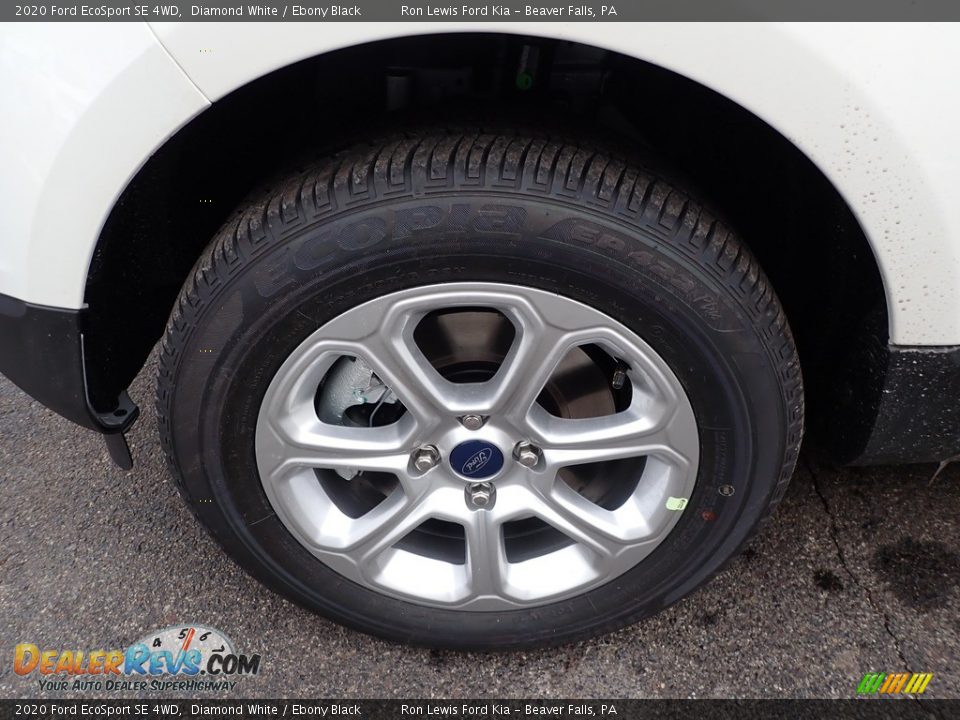 2020 Ford EcoSport SE 4WD Diamond White / Ebony Black Photo #9