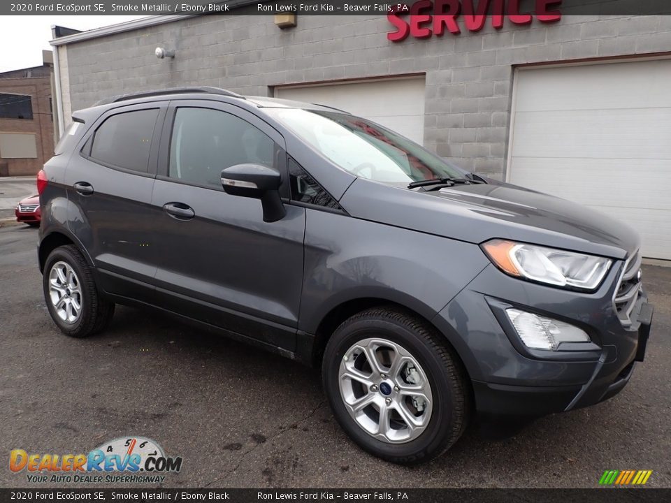 2020 Ford EcoSport SE Smoke Metallic / Ebony Black Photo #9