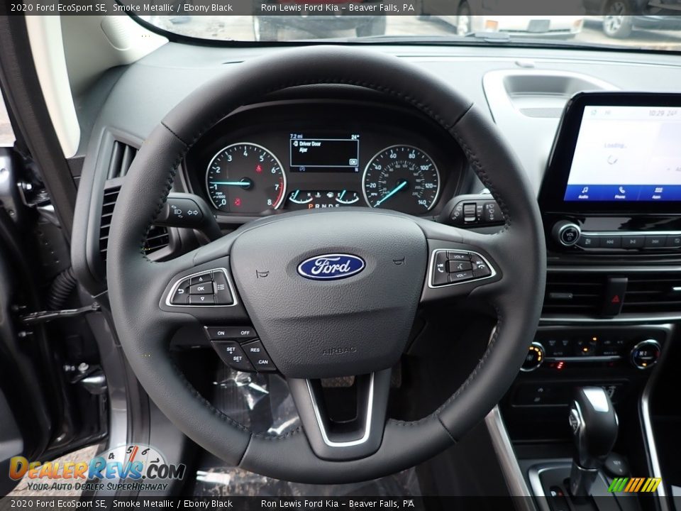 2020 Ford EcoSport SE Smoke Metallic / Ebony Black Photo #18