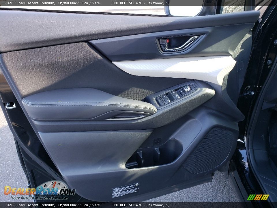 2020 Subaru Ascent Premium Crystal Black Silica / Slate Photo #7