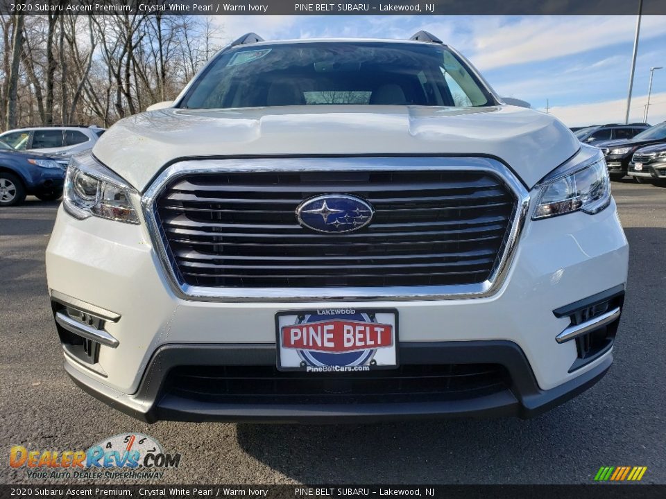 2020 Subaru Ascent Premium Crystal White Pearl / Warm Ivory Photo #2