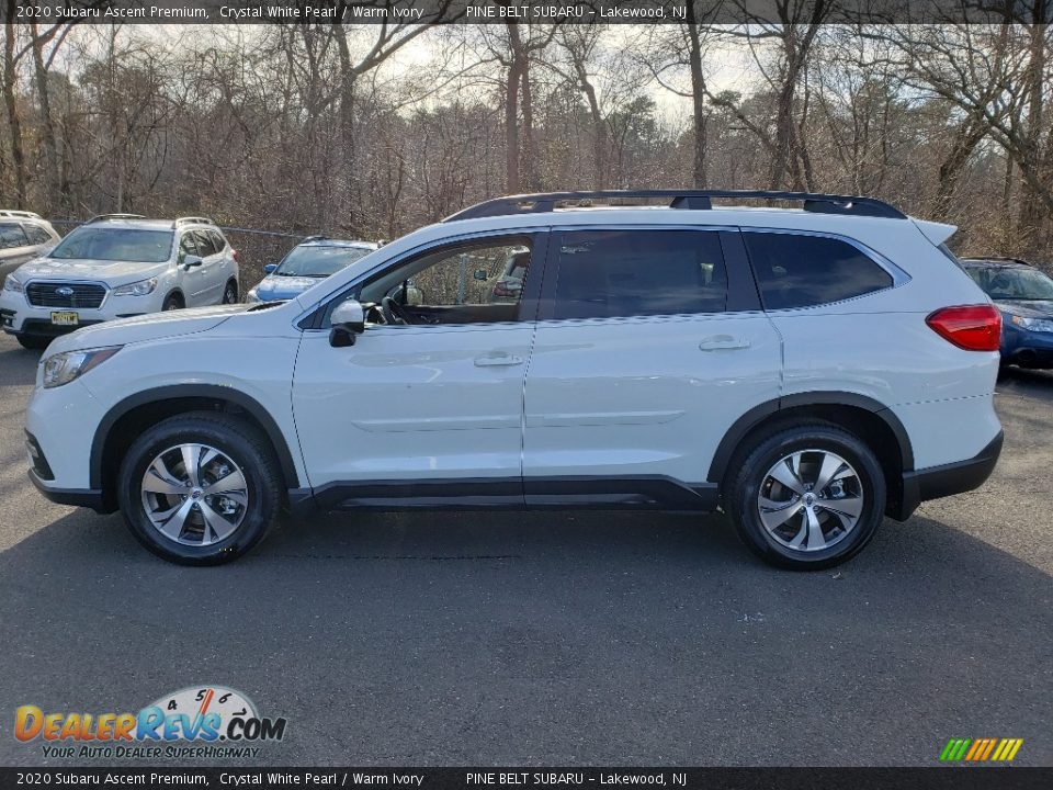 2020 Subaru Ascent Premium Crystal White Pearl / Warm Ivory Photo #3